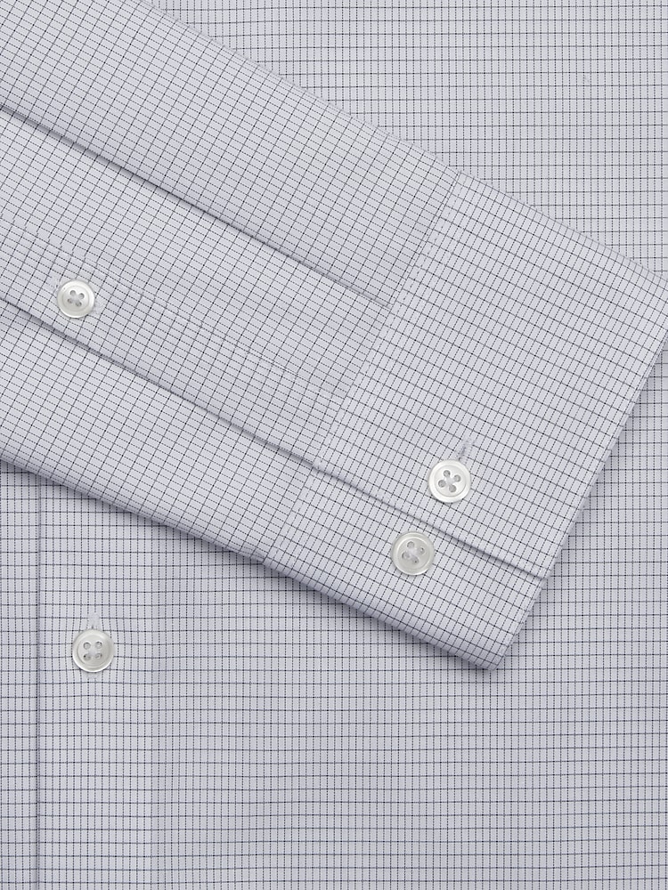 Calvin Klein Slim Fit Spread Collar Plaid Dress Shirt