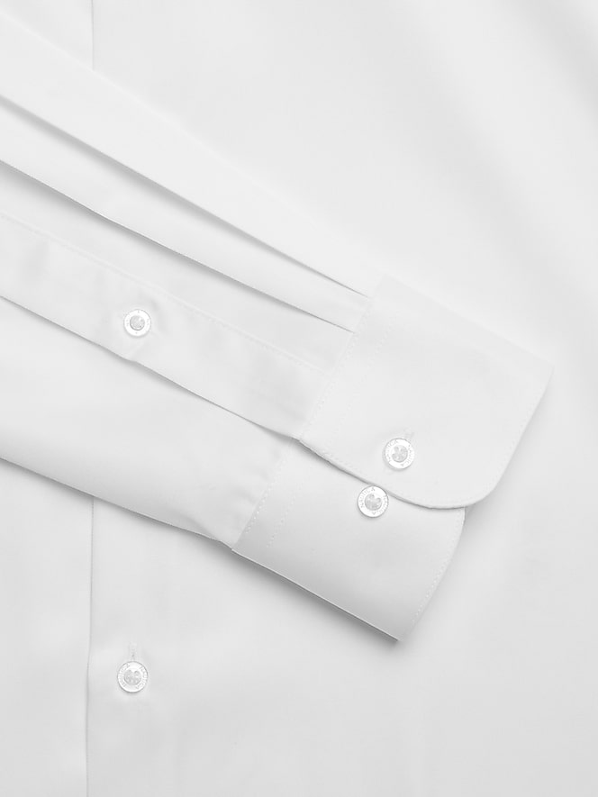 Geoffrey Beene Slim Fit Cotton Blend Spread Collar Dress Shirt