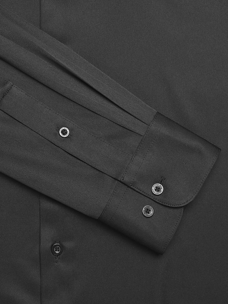 Geoffrey Beene Slim Fit Cotton Blend Spread Collar Dress