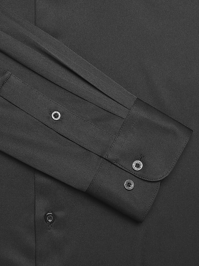 Geoffrey Beene Slim Fit Cotton Blend Spread Collar Dress Shirt