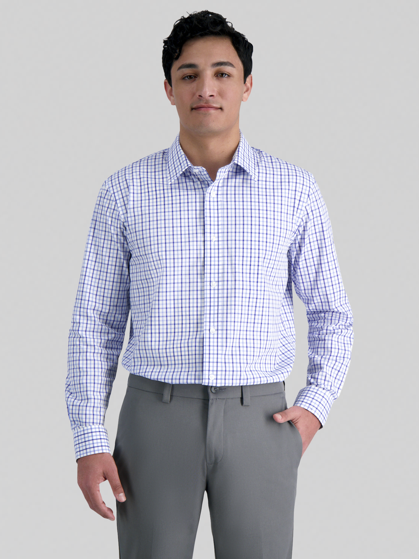 Premium Comfort Classic Fit Tonal Check Dress Shirt