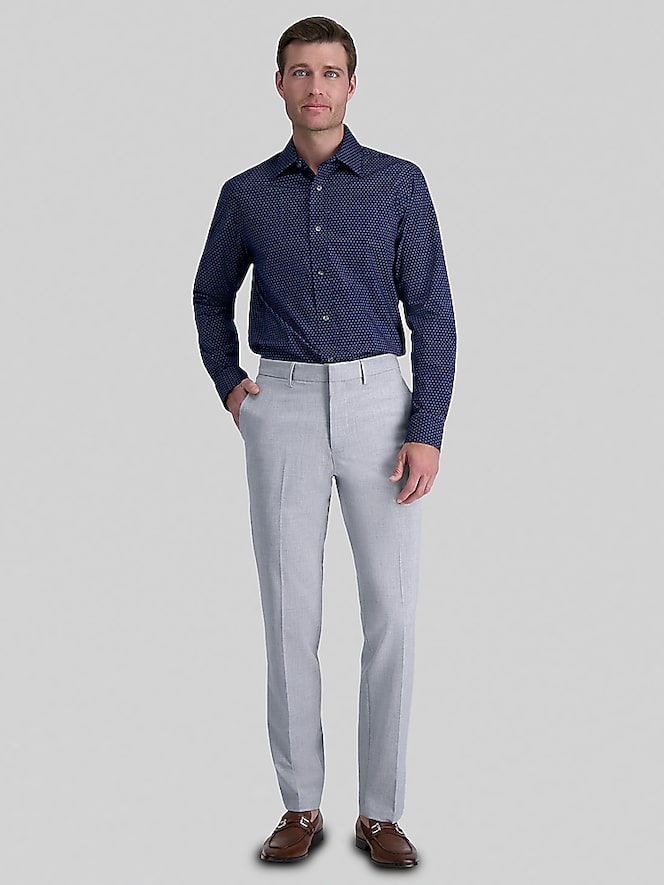 Haggar Premium Comfort Classic Fit Floral Geo Dress Shirt