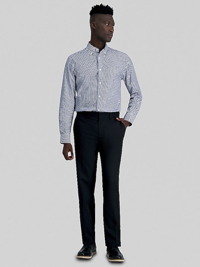 Haggar Premium Comfort Classic Fit Plaid Dress Shirt