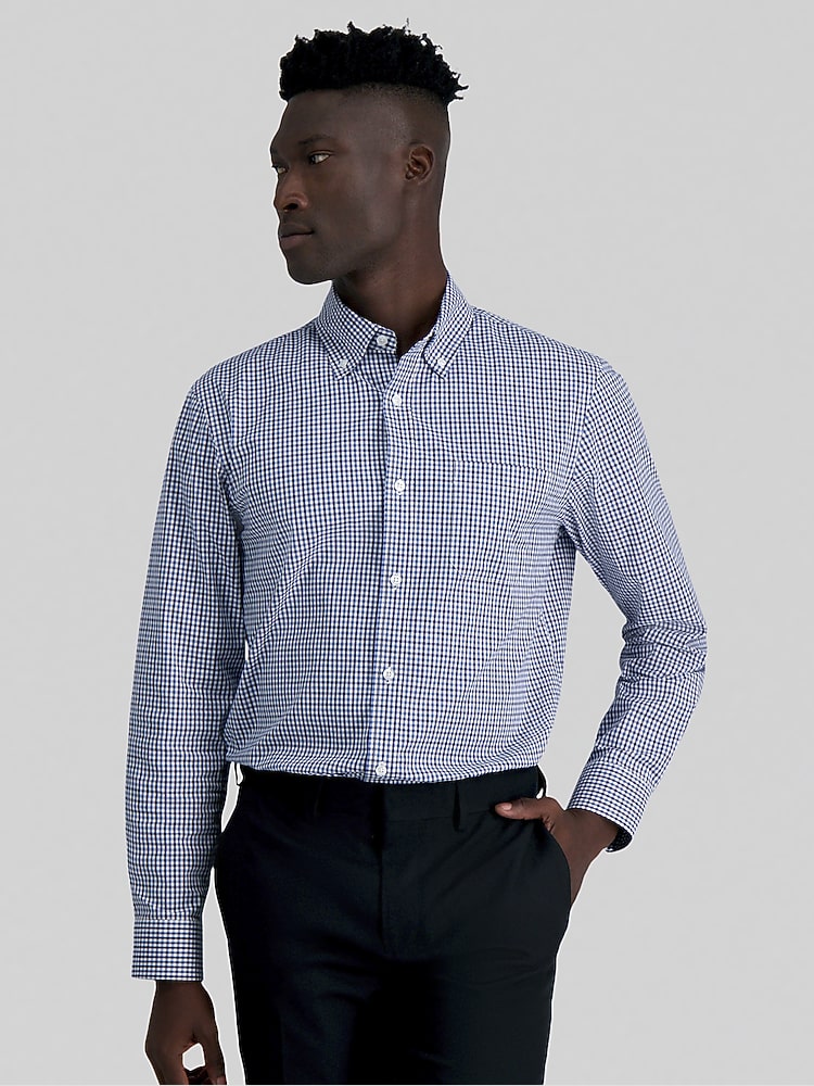 Haggar Premium Comfort Classic Fit Plaid Dress Shirt Dress