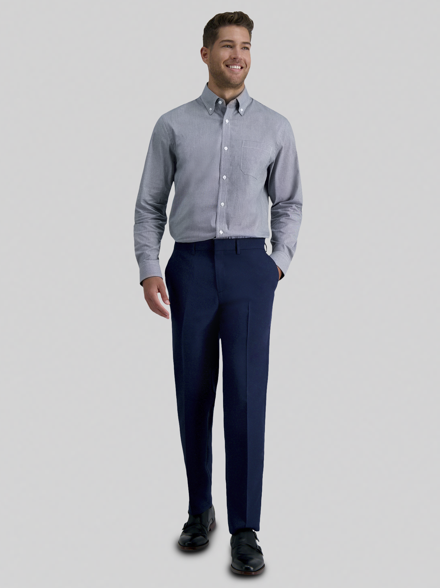 Premium Comfort Classic Fit Check Dress Shirt