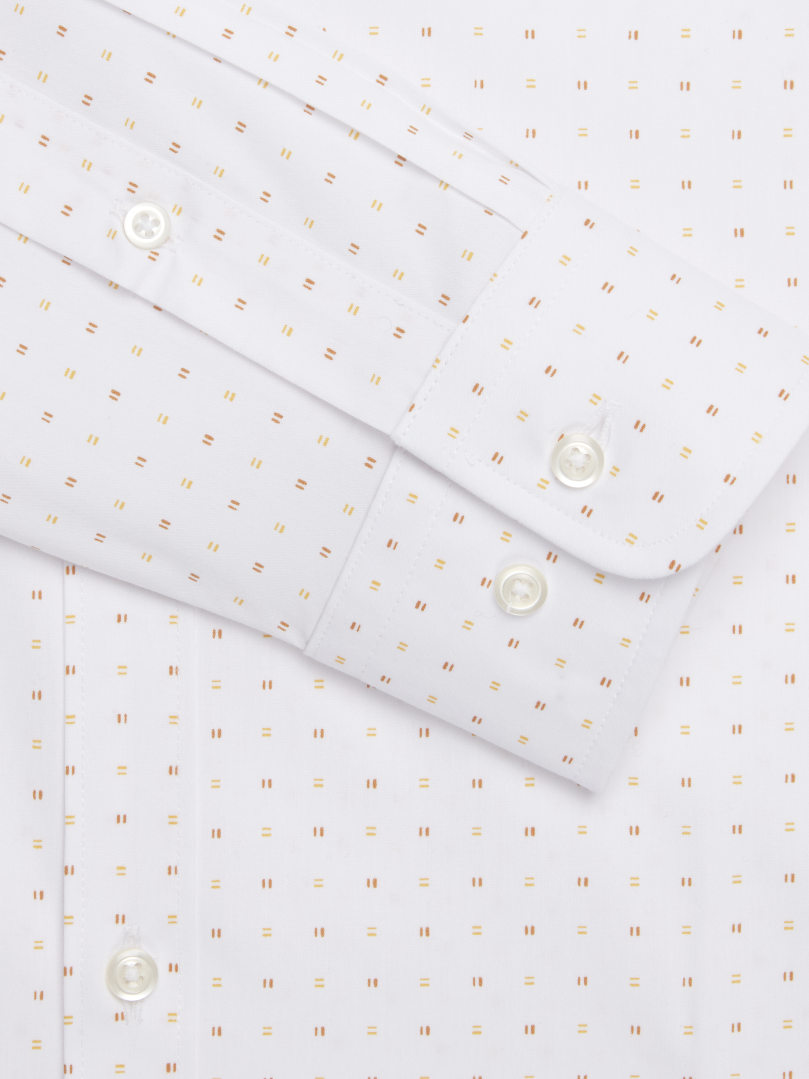 Skinny Fit Square Pattern Dress Shirt