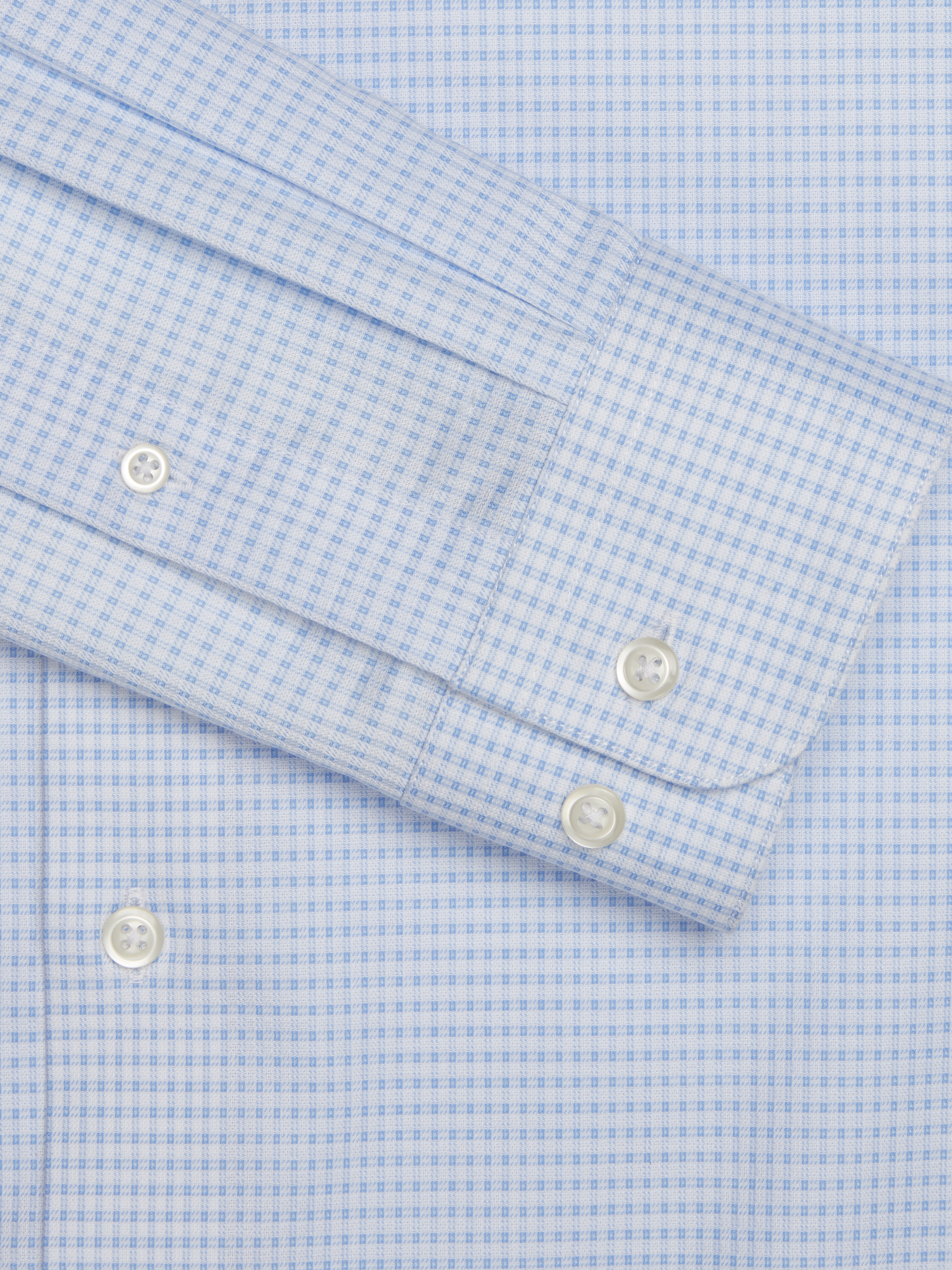 Modern Fit Check Spread Collar Dress Shirt
