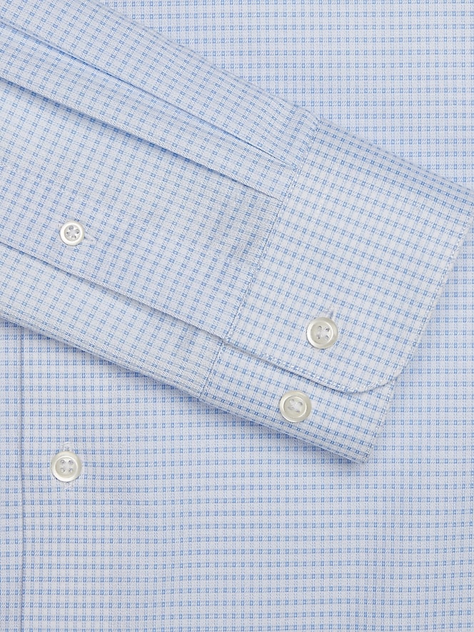 Pronto Uomo Modern Fit Check Spread Collar Dress Shirt