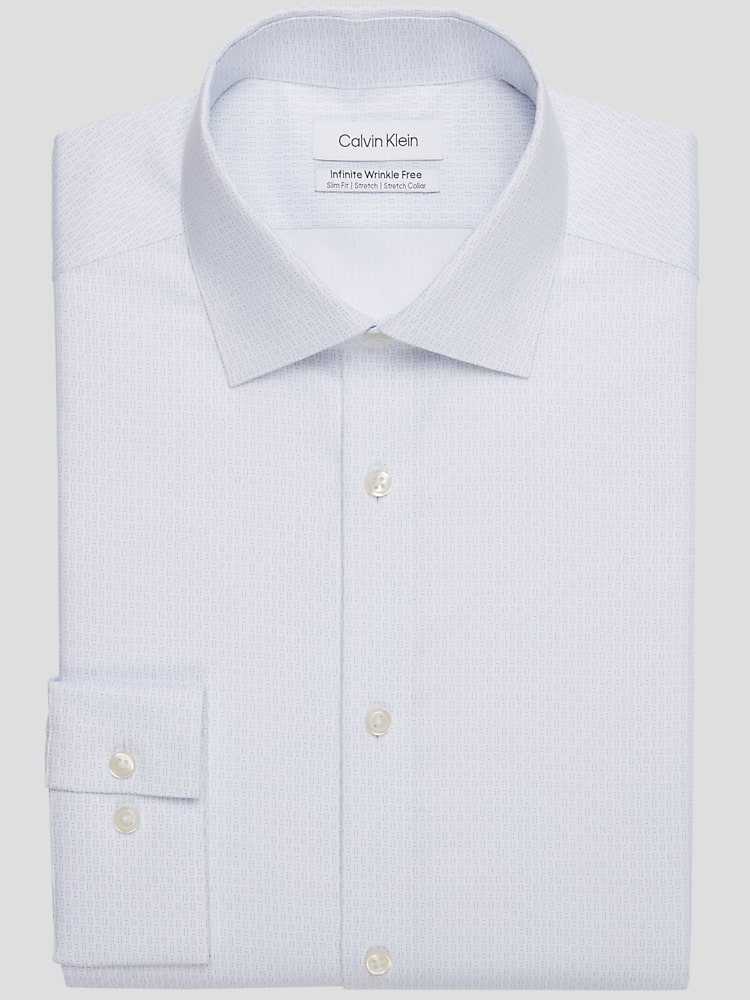 Calvin Klein Infinite Slim Fit Multi Print Dress Shirt Dress Shirts Men s Wearhouse