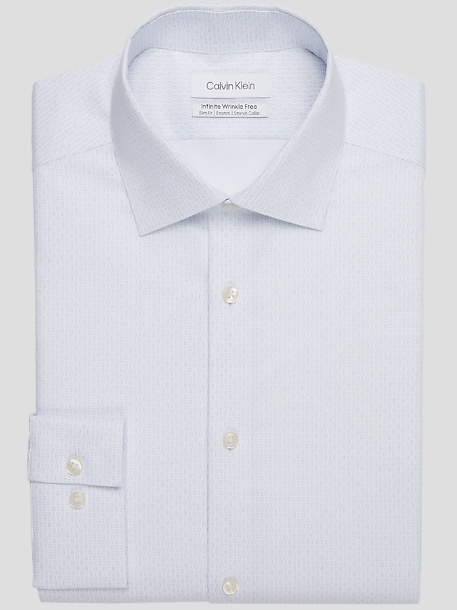 Calvin klein mens white dress shirt deals
