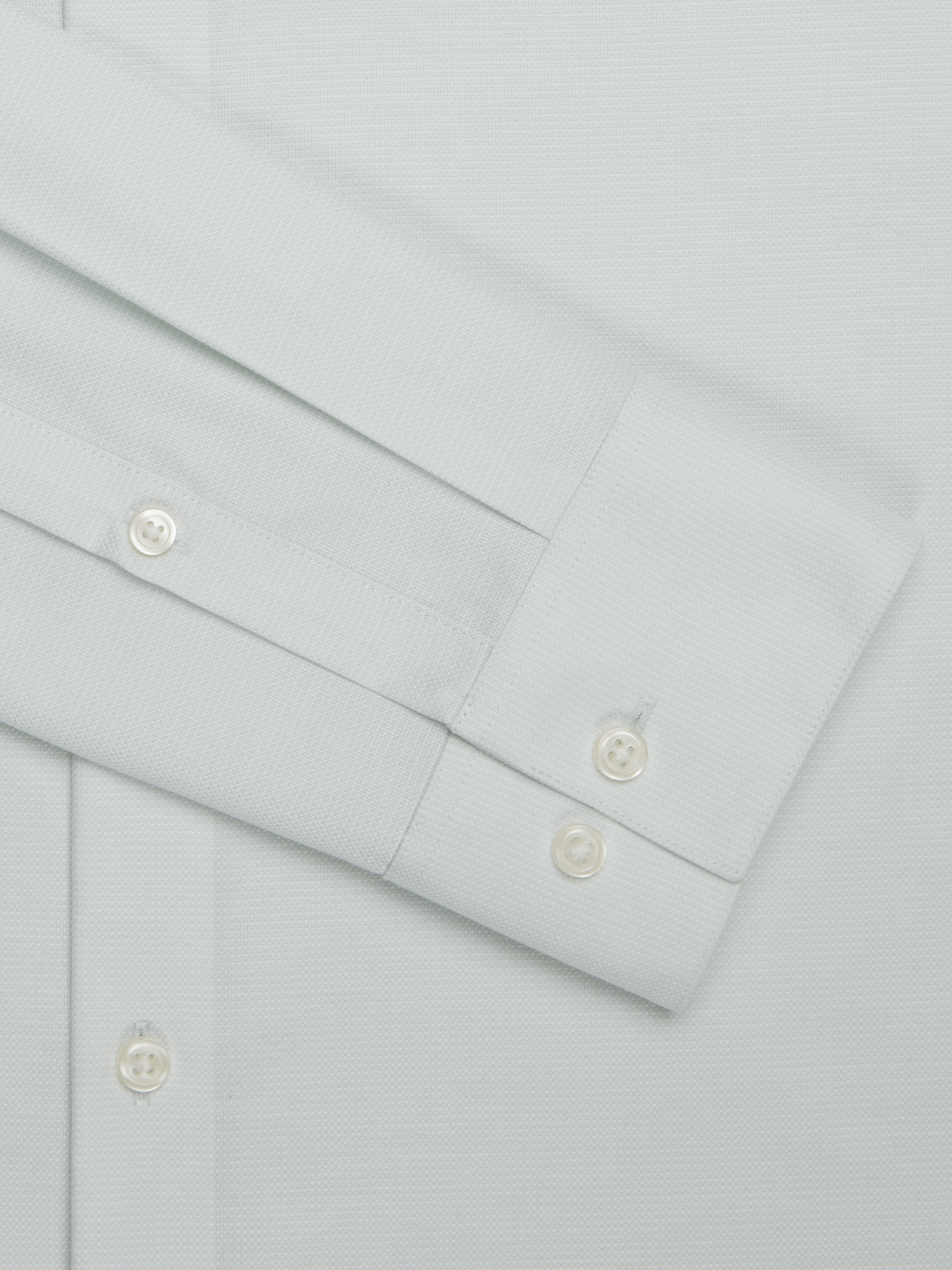 Slim Fit Cotton Blend Textured Dress Shirt