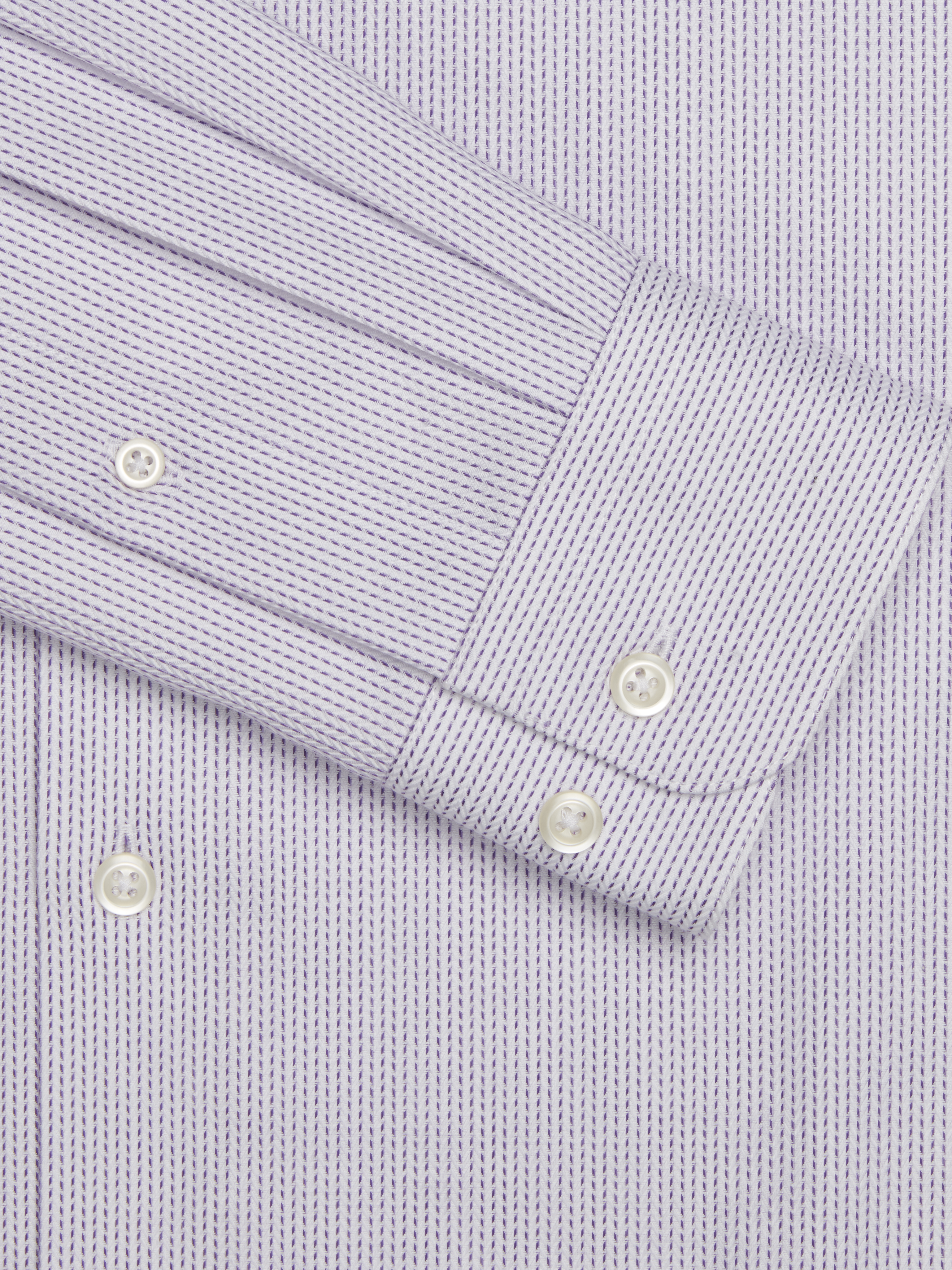 Slim Fit Herringbone Spread Collar Dress Shirt