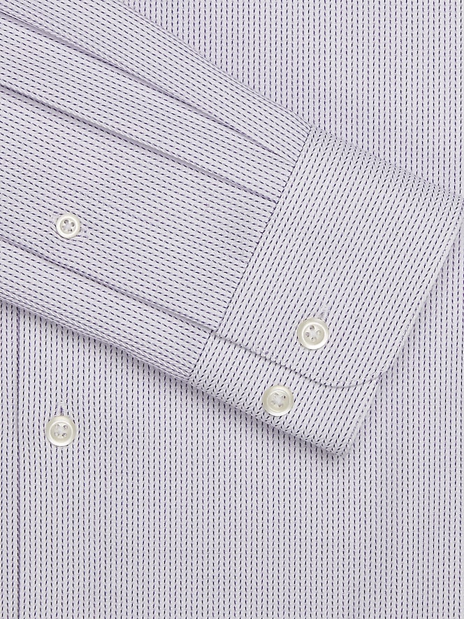 Pronto Uomo Slim Fit Herringbone Spread Collar Dress Shirt