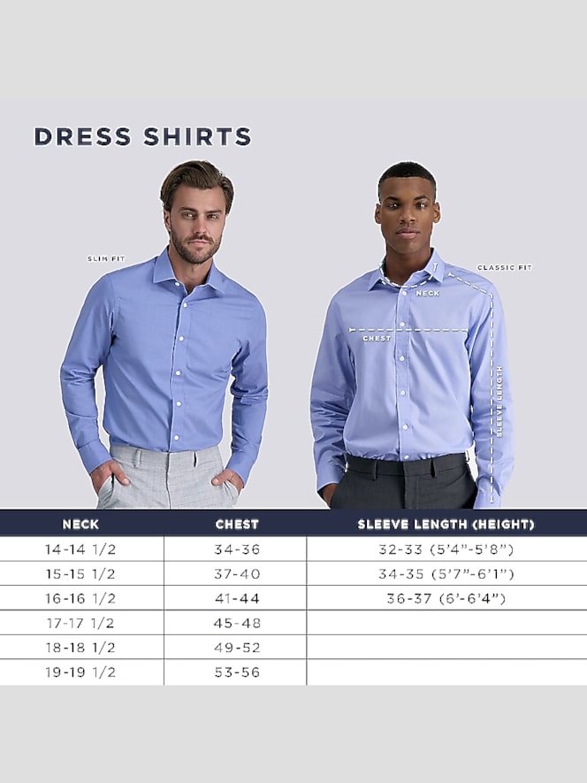 Haggar Premium Comfort Slim Fit Solid Color Dress Shirt