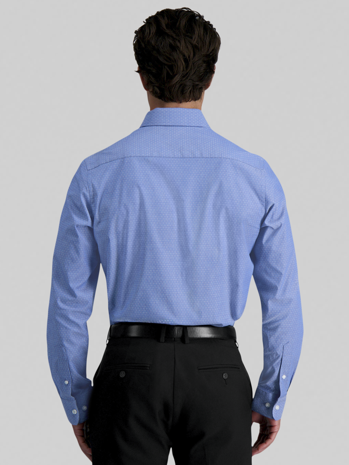 Premium Comfort Slim Fit Dobby Dress Shirt