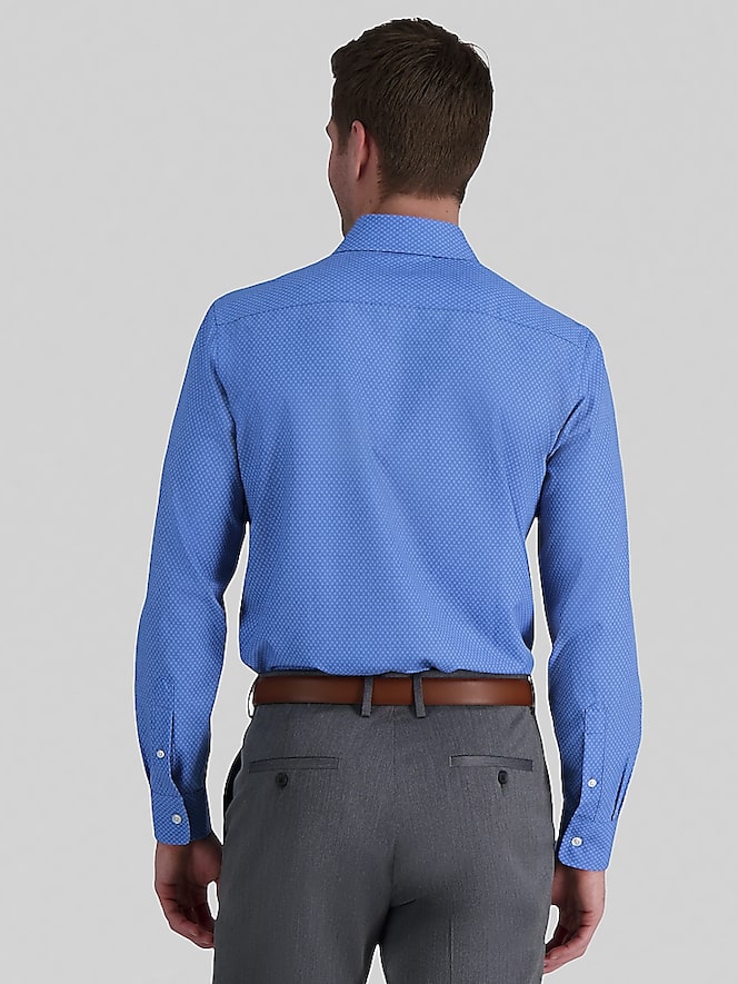 Haggar Smart Wash Classic Fit Geo Dress Shirt