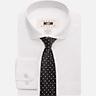 Joseph Abboud Boys' Dress Shirt with Black Polka Dot Tie Set