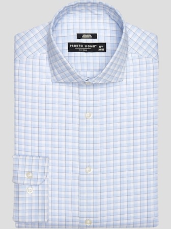 slim fit dress slacks Slim Fit Light Blue Solid Non-Iron Men's Dress Shirt – Wilkes & Riley, LLC