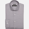 Pronto Uomo Slim Fit Micro Check Spread Collar Dress Shirt