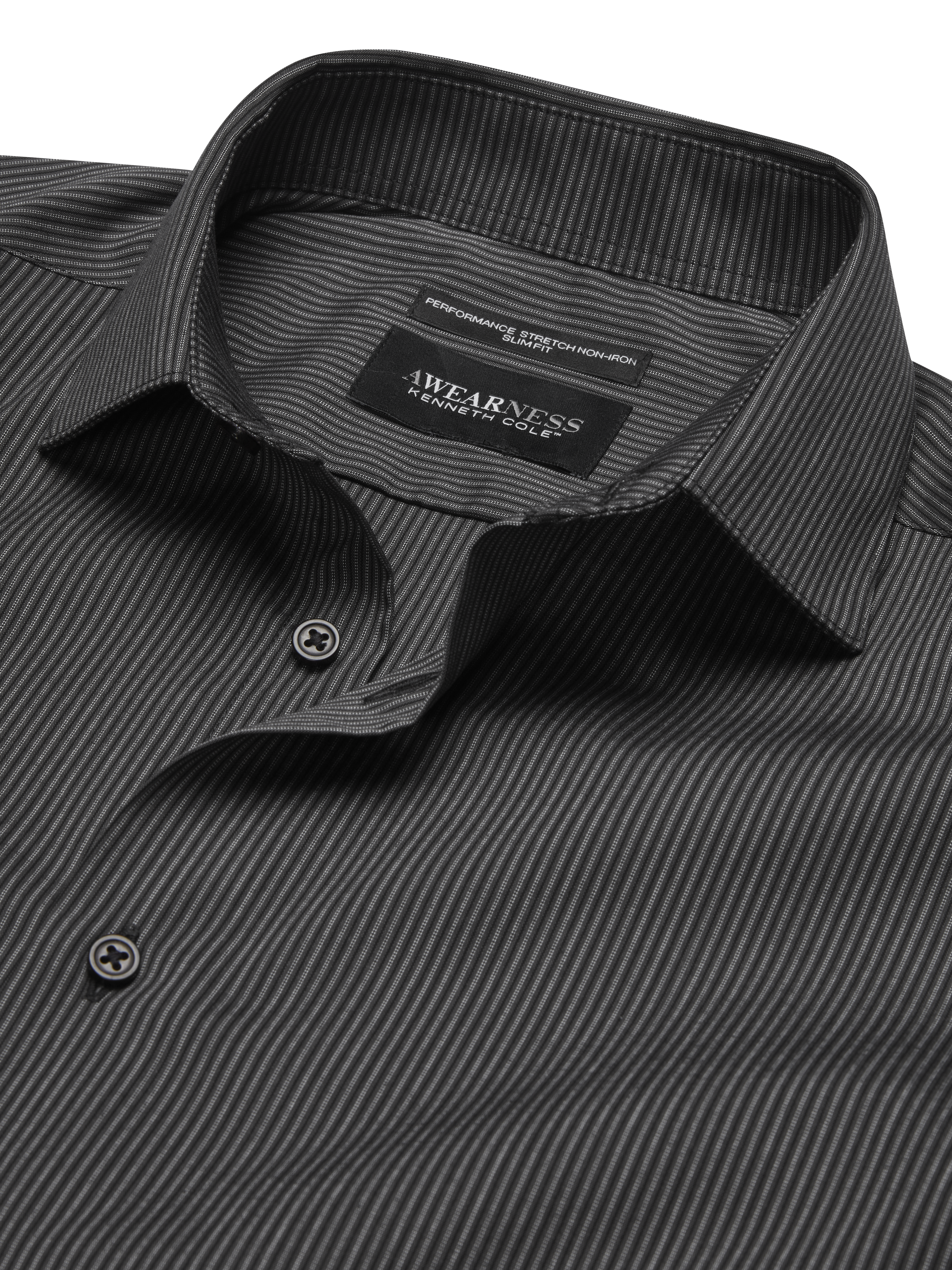 Slim Fit Performance Stretch Stripe Dress Shirt