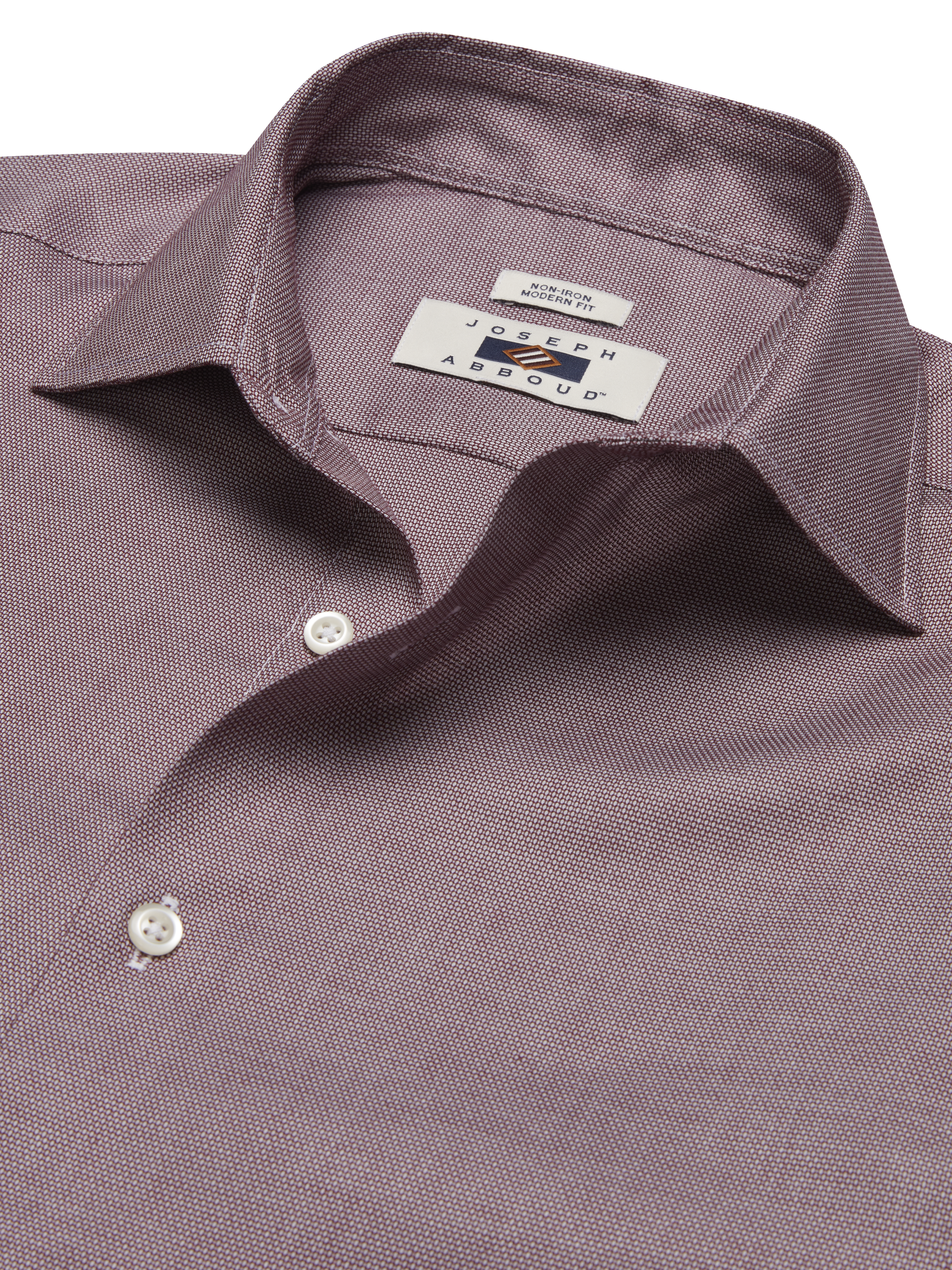 Modern Fit Wrinkle-Resistant Cotton Dress Shirt