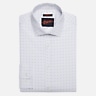 Egara Skinny Fit Tonal Squares Dress Shirt