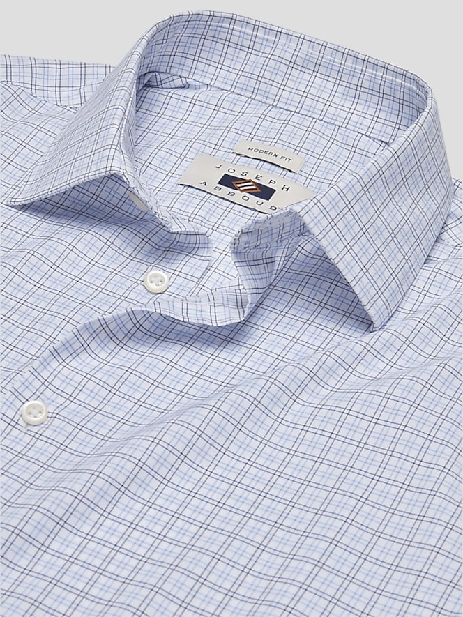 Joseph Abboud Modern Fit Performance Plaid Dress Shirt
