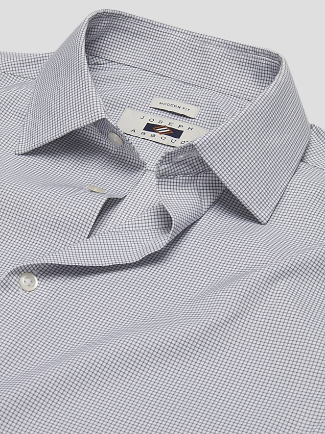 Joseph Abboud Modern Fit Performance Micro Grid Dress Shirt