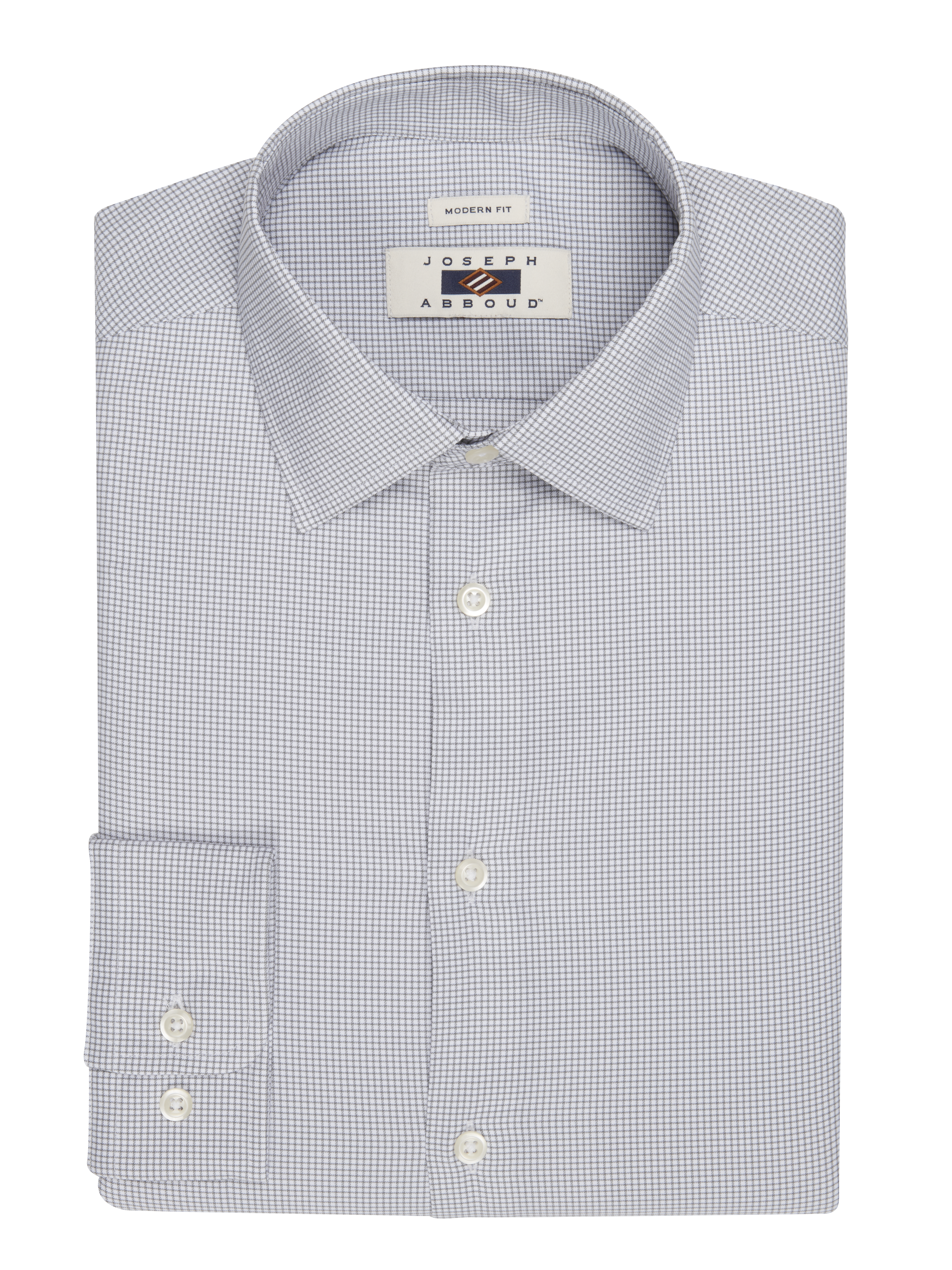 Modern Fit Performance Micro Grid Dress Shirt