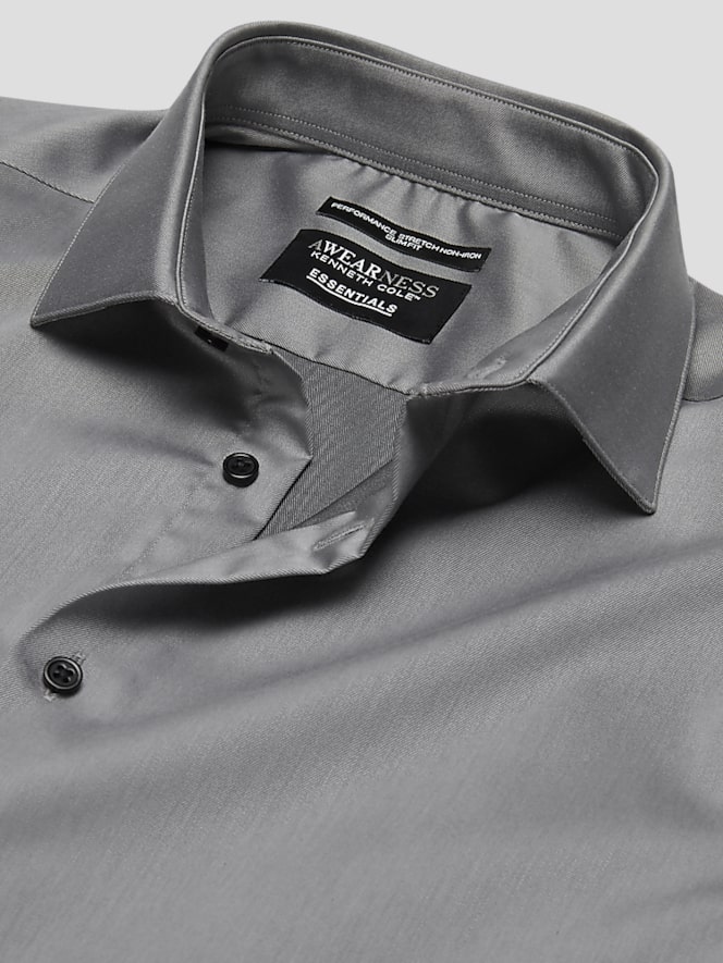 Awearness Kenneth Cole Slim Fit Ultra Performance Stretch Solid Dress Shirt