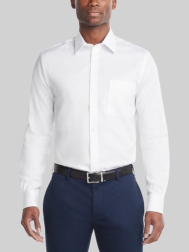 Tommy Hilfiger Slim Fit Dress Shirt White Solid