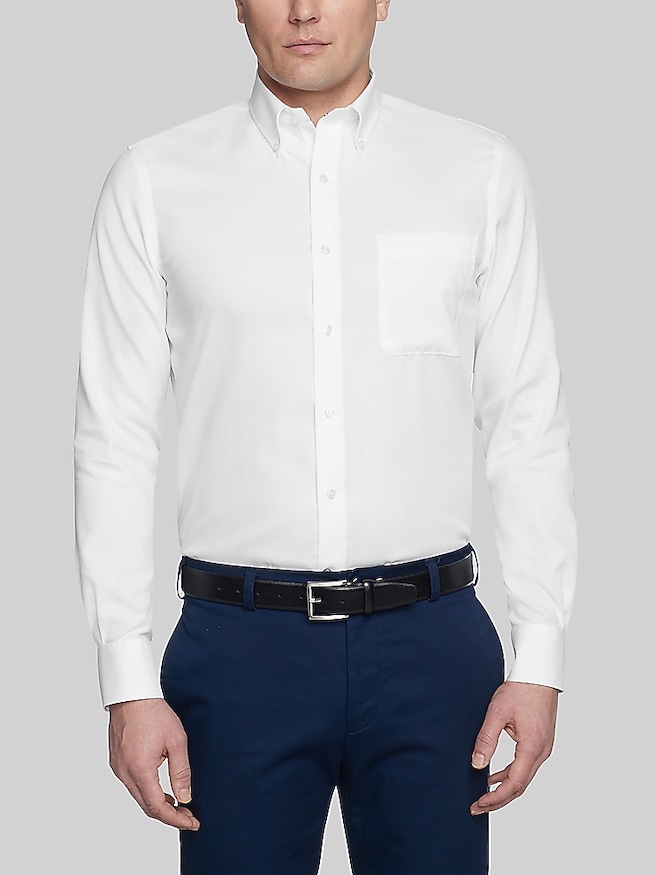 Tommy Hilfiger Classic Fit Dress Shirt White Solid