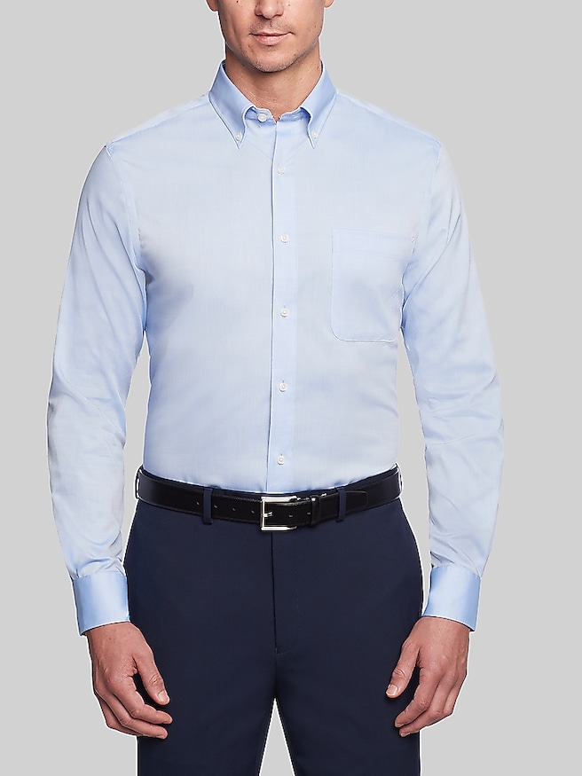 Tommy Hilfiger Classic Fit Dress Shirt Lt Blue Solid