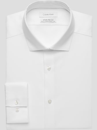 Men's wearhouse white dress shirt deals