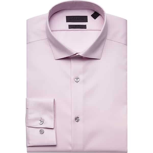 Calvin Klein Men's Slim Fit Non-Iron Dress Shirt Petal - Size: 22 34/35 TMW5F2120505