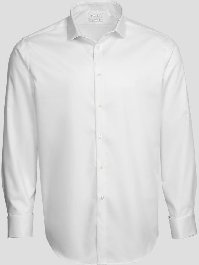 Calvin Klein Slim Fit Non-Iron French Cuff Dress Shirt