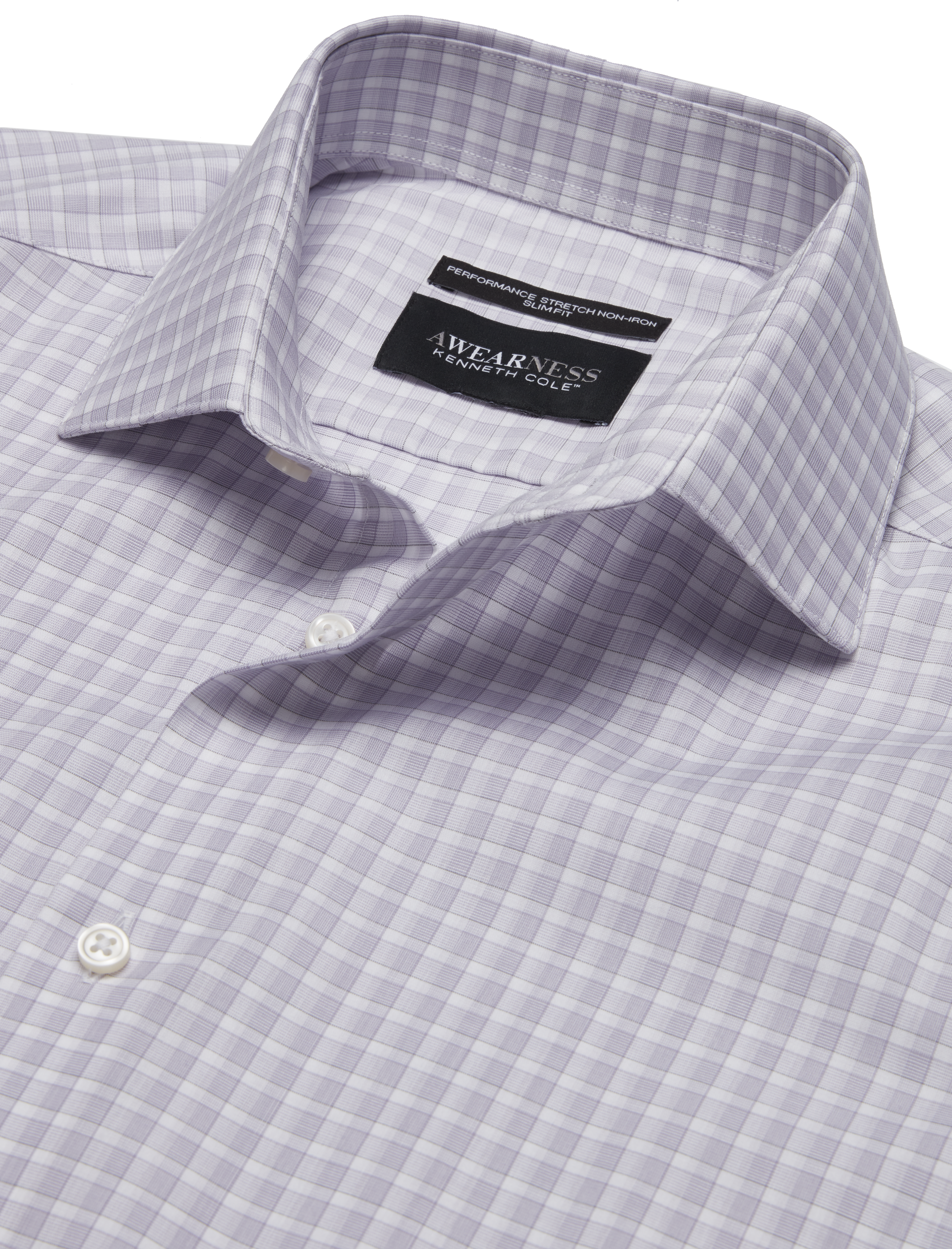 Slim Fit Ultra Performance Stretch Tonal Check Dress Shirt