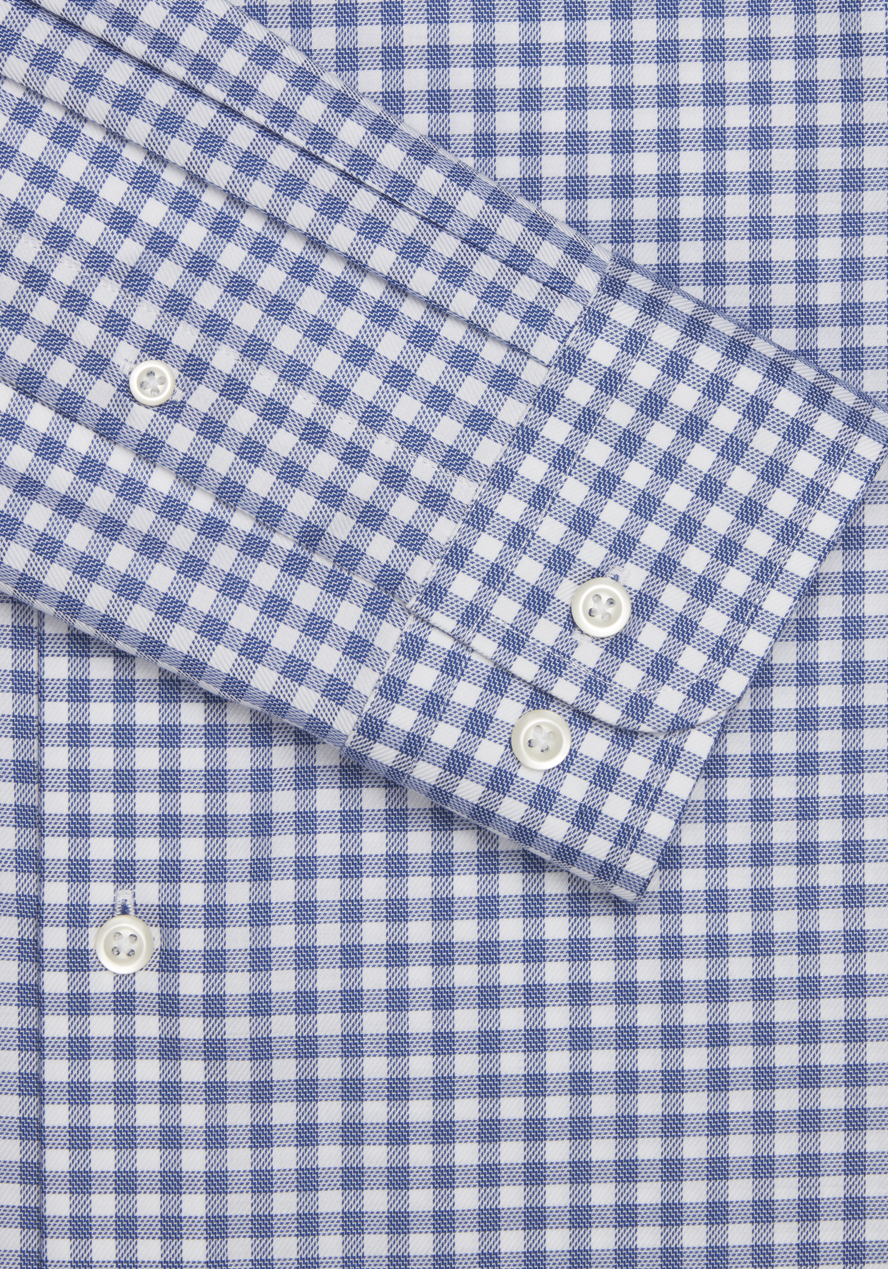 Classic Fit Gingham Spread Collar Dress Shirt
