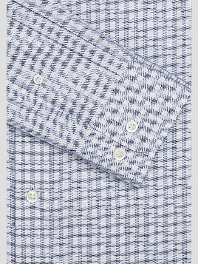 Joseph Abboud Classic Fit Gingham Spread Collar Dress Shirt