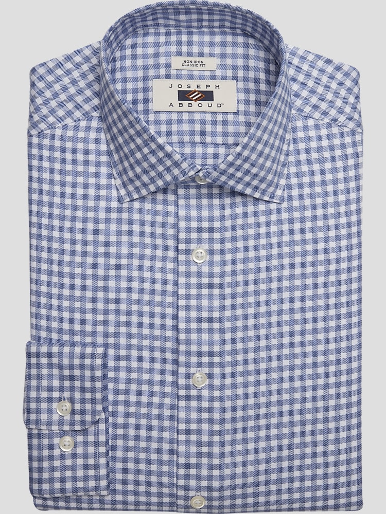 white christmas dresses Classic Collar Shirt – Navy 4 / Blue main image 1