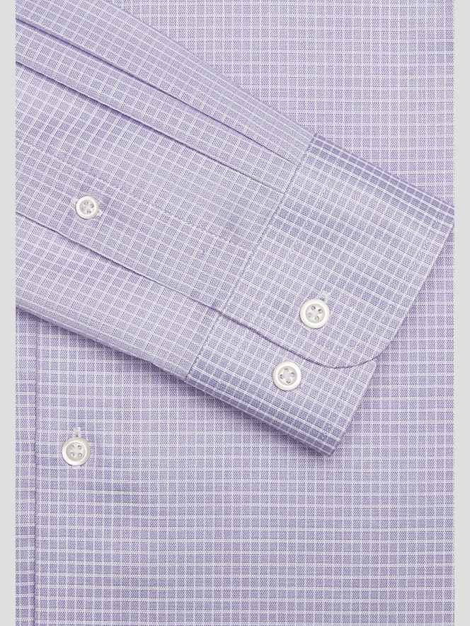Joseph Abboud Modern Fit Check Spread Collar Dress Shirt