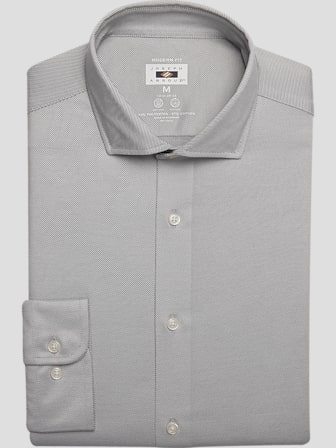 Mens grey dress shirt 2025