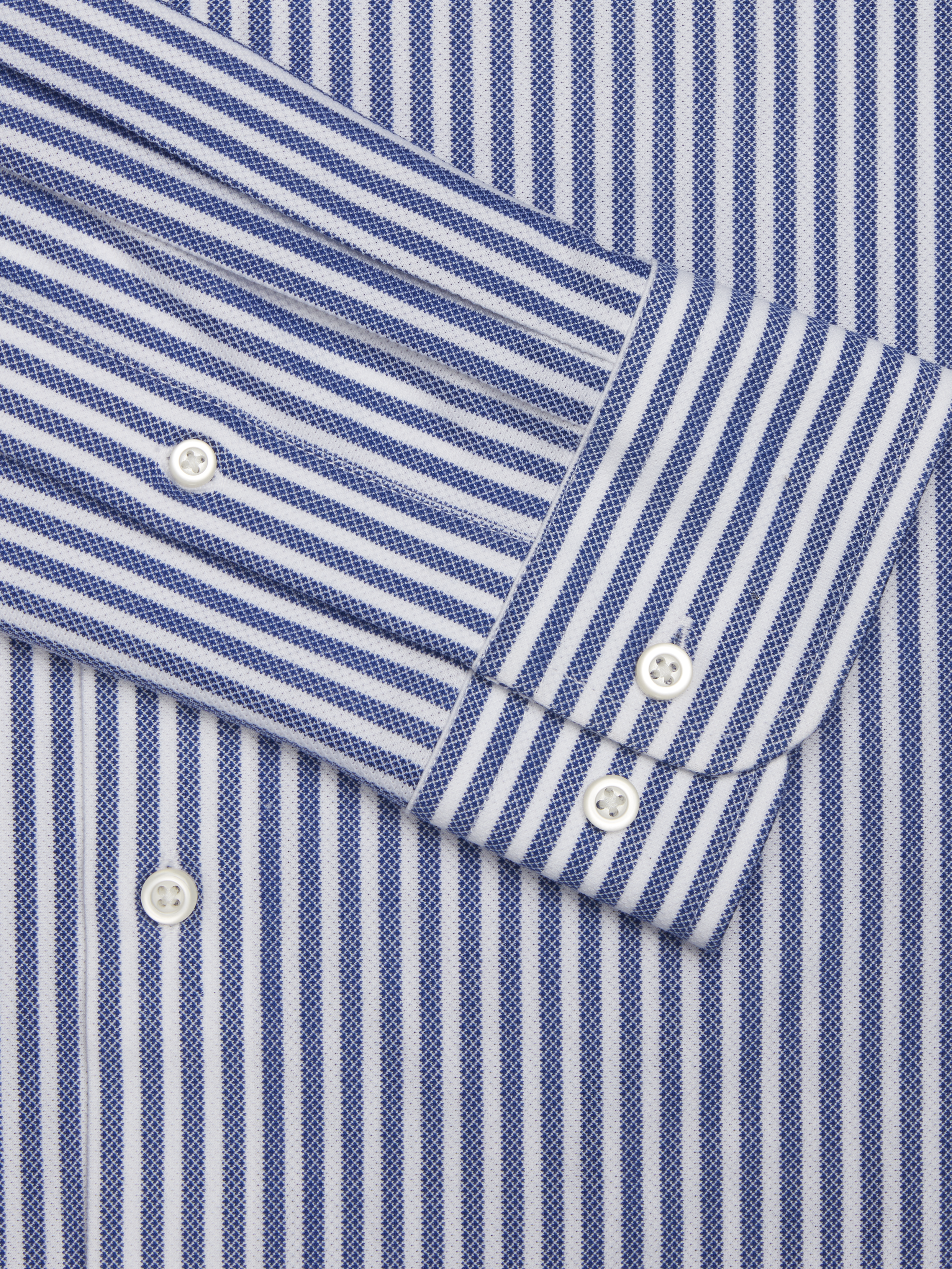 Modern Fit Knit Bengal Stripe 4-Way Stretch Dress Shirt