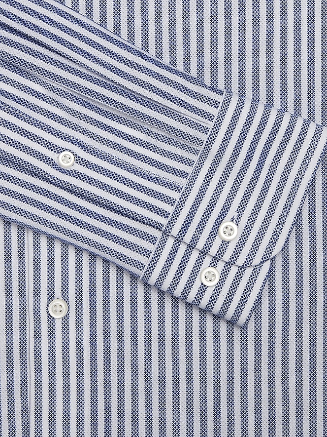 Joseph Abboud Modern Fit Knit Bengal Stripe 4-Way Stretch Dress Shirt