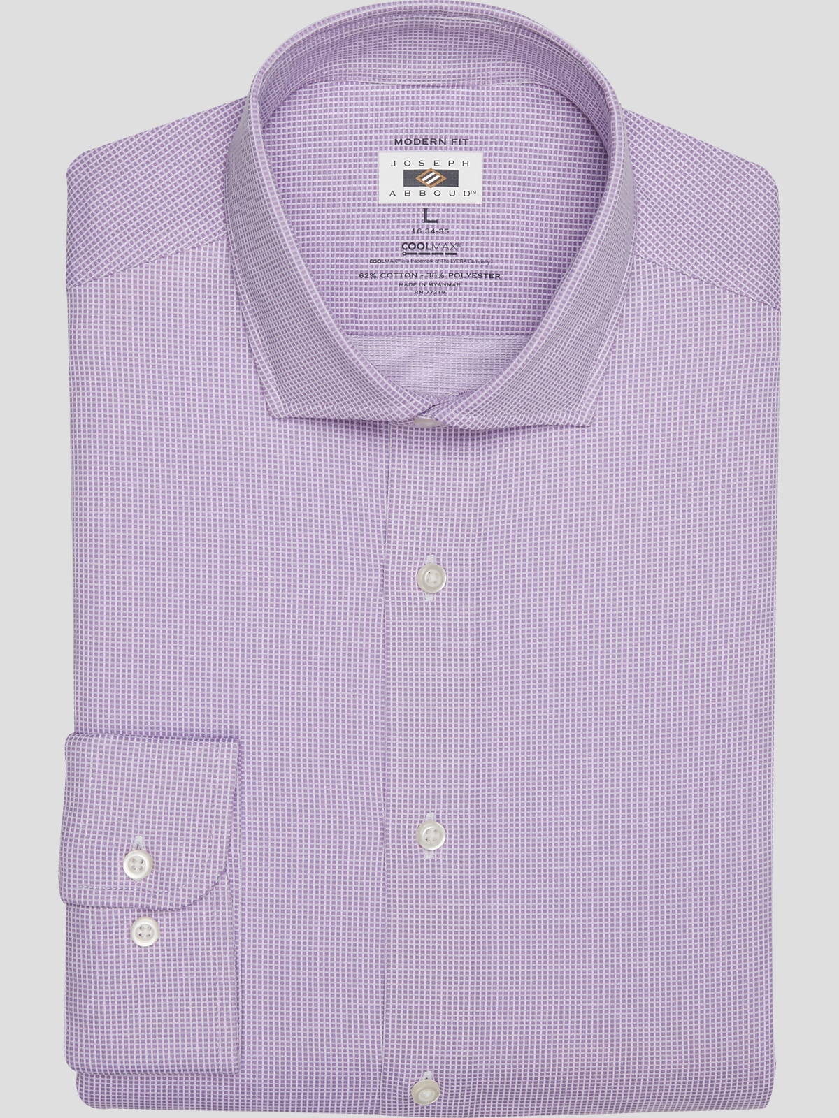 Joseph Abboud Modern Fit Grid Dress Shirt Dress Shirts Men s Wearhouse