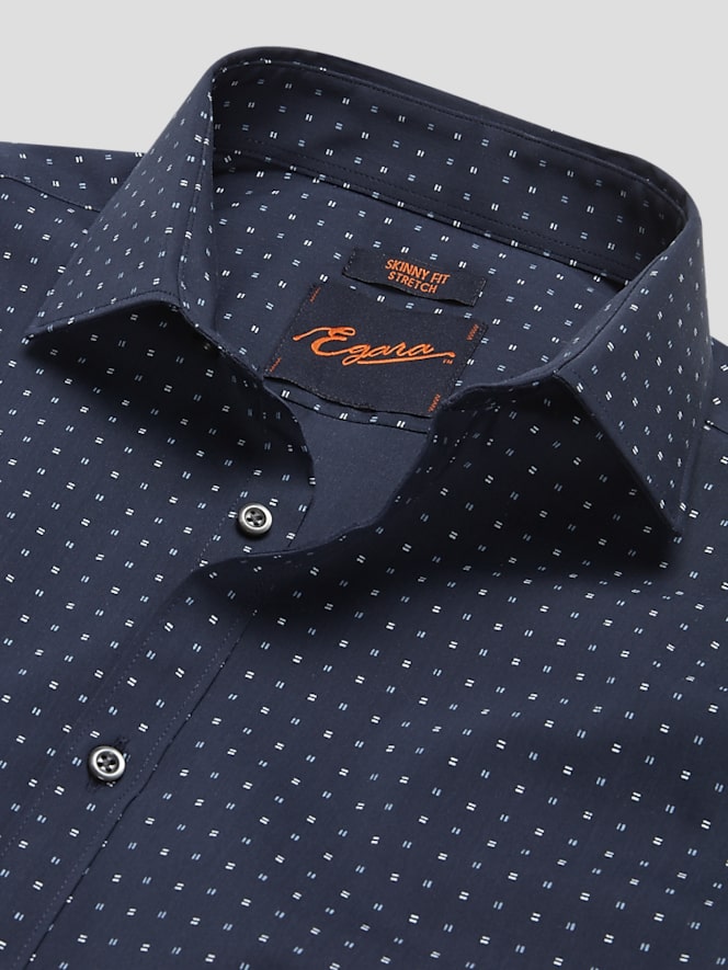 Egara Skinny Fit Square Dress Shirt