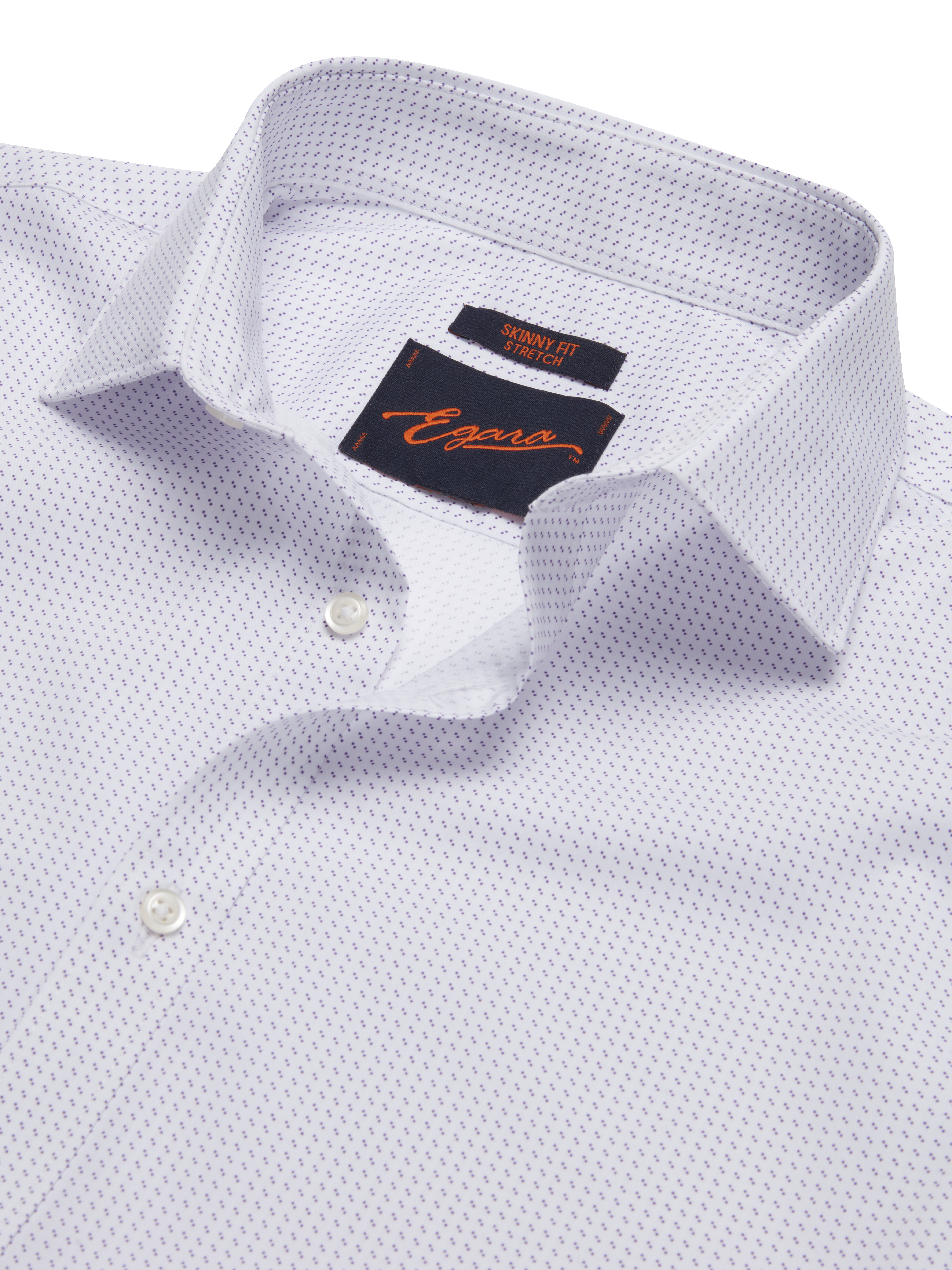 Skinny Fit Double Dot Dress Shirt