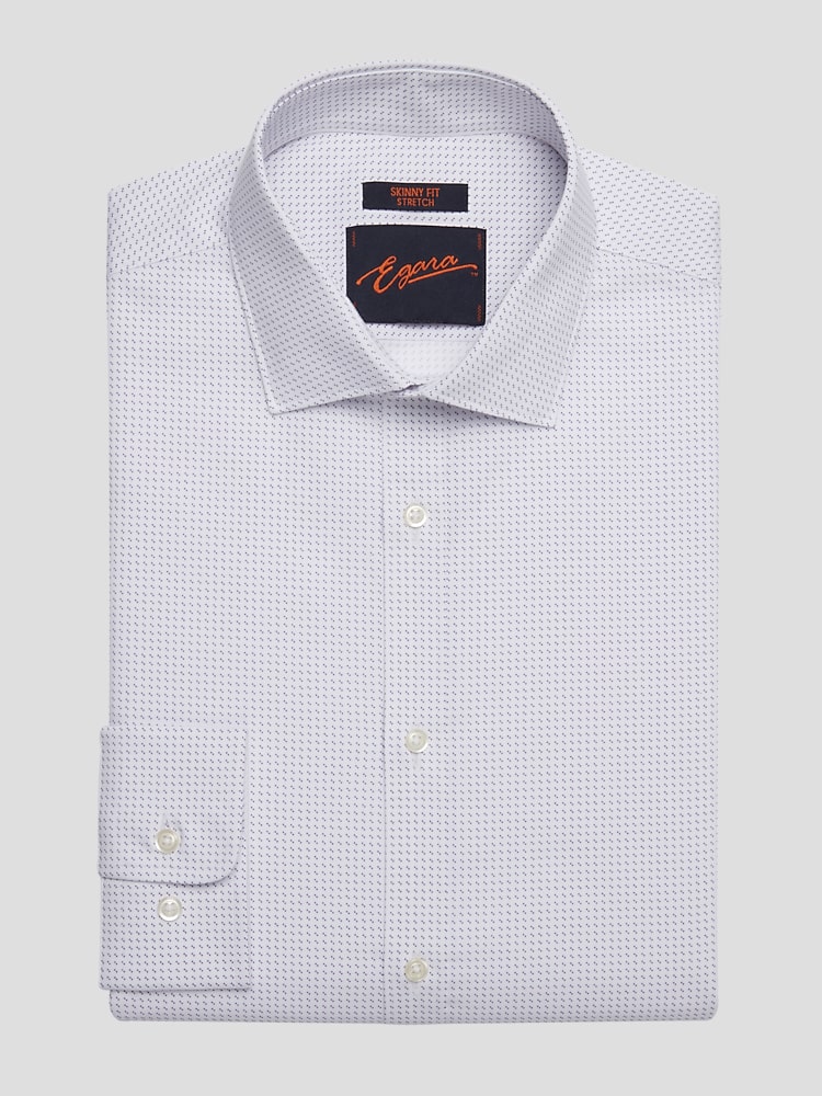 Egara Skinny Fit Double Dot Dress Shirt Dress Shirts Men s Wearhouse