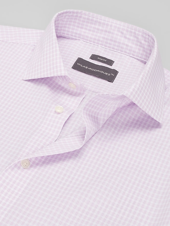 Wilke-Rodriguez Slim Fit Check Dress Shirt