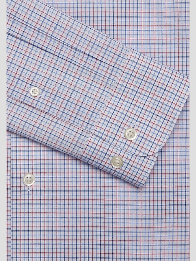 Wilke-Rodriguez Classic Fit Multi Tattersall Plaid Dress Shirt